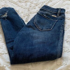 Buckle Dark Blue Skinny Jeans